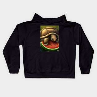 Watermelon Turtle Kids Hoodie